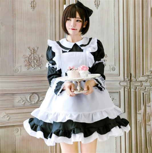 Kawaii Sweet Lolita Maid Bow Dress Set