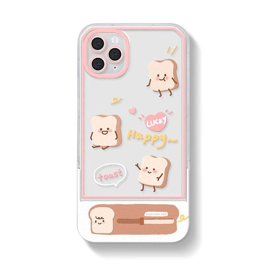 Sweet Retro Smile Toast iPhone Case