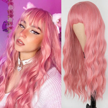 Long Mix Pink Lolita Wigs