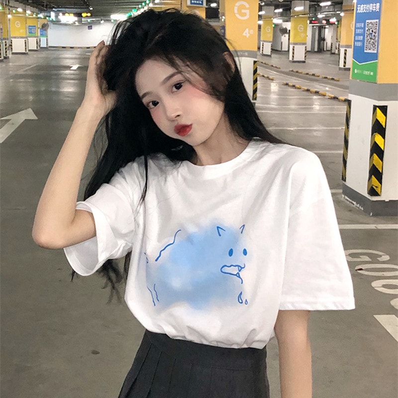 Kawaii Korean Style All-match Loose T-shirt