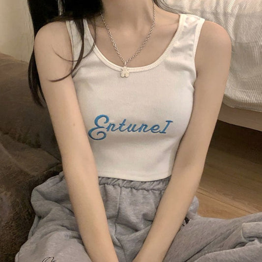 Korean Fashion Knitted Tank Top