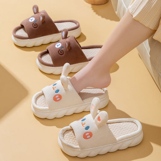 Kawaii Rabbit and Bear Slippers