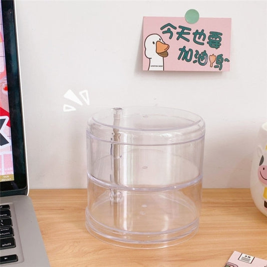 Ins Transparent Rotating Storage Box