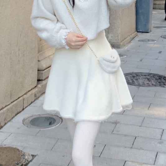 Winter Kawaii Sweet Mini Skirt