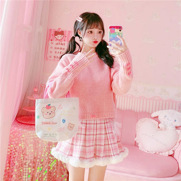 Kawaii Lolita Pleated Mini Skirt