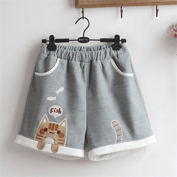 Kawaii Kitty Jogger Shorts