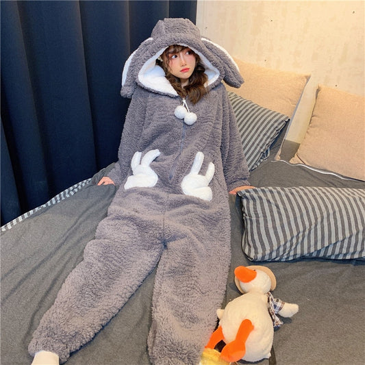 Kawaii Rabbit Plush Pajamas