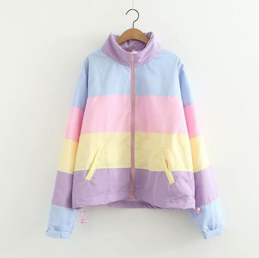 Kawaii Candy Colored Down Jacket