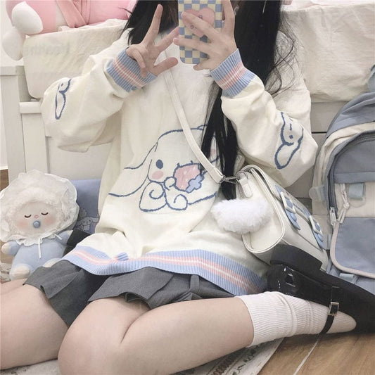 Kawaii Cinnamoroll Knit Sweater