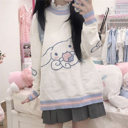 Kawaii Cinnamoroll Knit Sweater