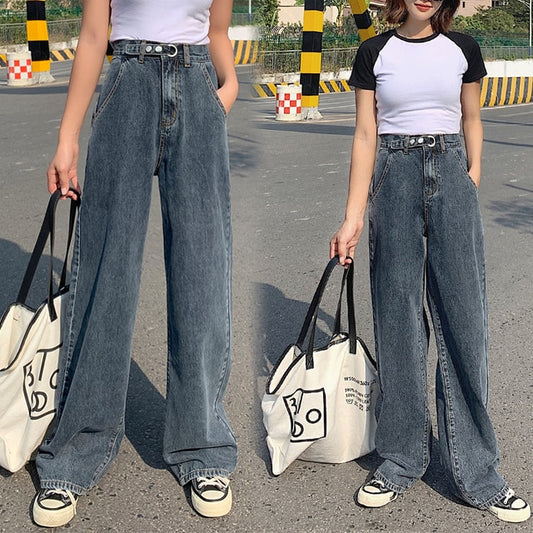 Harajuku High Waist Wide Jeans