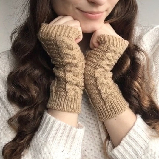 Winter Fashion Half Finger Knitting Gloves