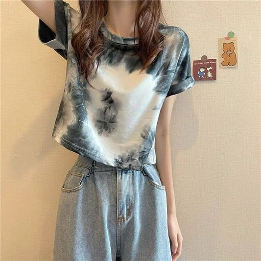 Sweet Tie Dye Loose T-shirts