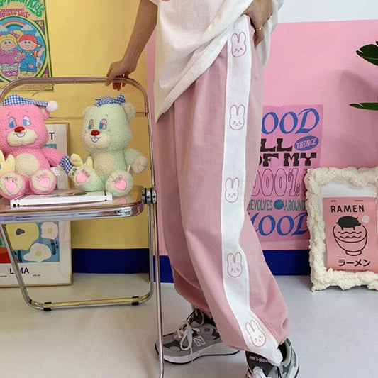 Soft Girl Kawaii Bunny Joggers