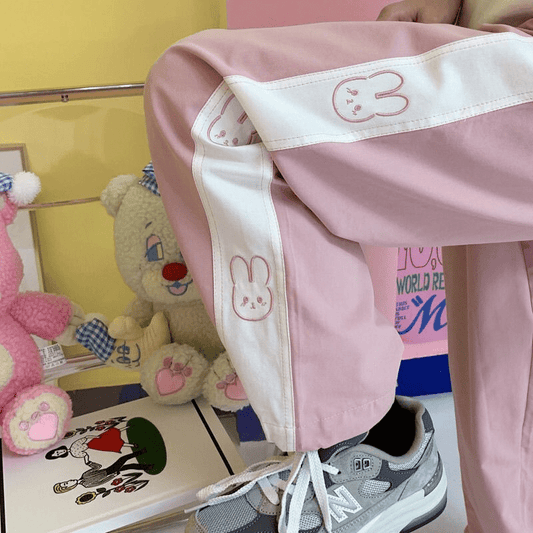 Soft Girl Kawaii Bunny Joggers