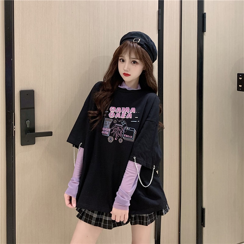 Kawaii Game Over Graphic T-shirt