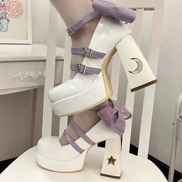 Y2k Style Mary Jane Lolita High Heels Shoes