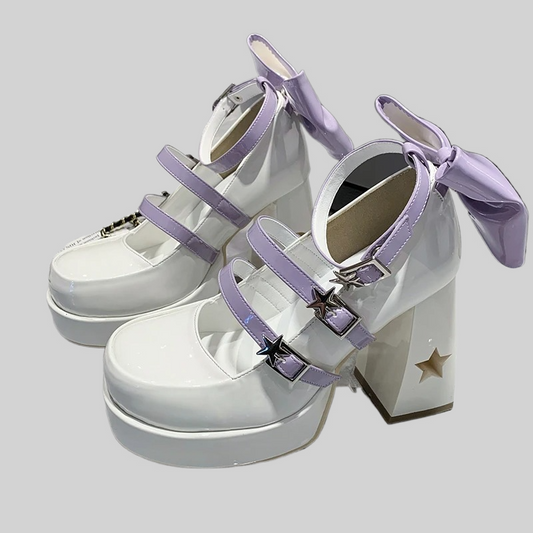 Y2k Style Mary Jane Lolita High Heels Shoes