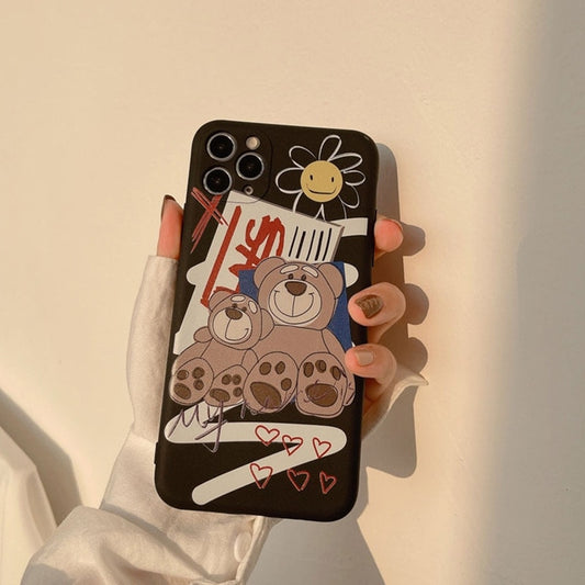 Cute Cartoon Bear iPhone Case