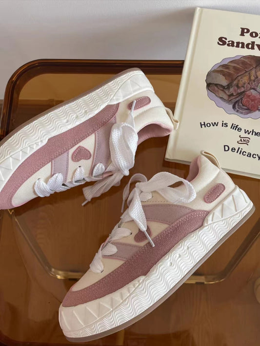 Kawaii Pink Canvas Shoes